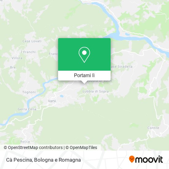 Mappa Cà Pescina