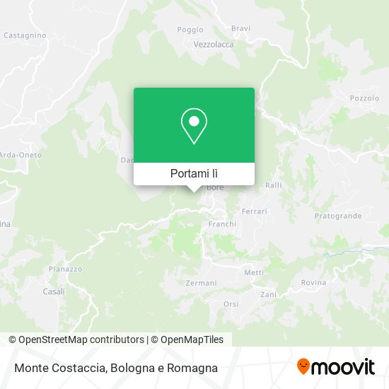 Mappa Monte Costaccia