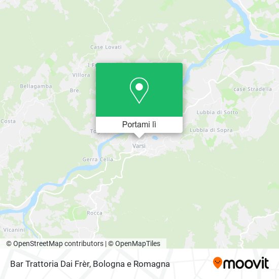 Mappa Bar Trattoria Dai Frèr