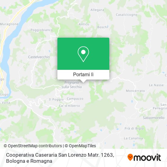 Mappa Cooperativa Caseraria San Lorenzo Matr. 1263