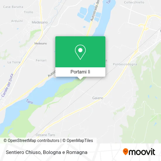 Mappa Sentiero Chiuso