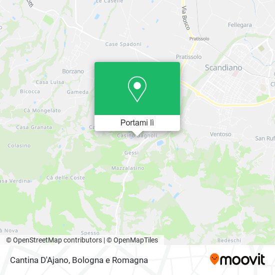 Mappa Cantina D'Ajano