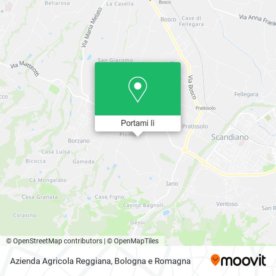 Mappa Azienda Agricola Reggiana