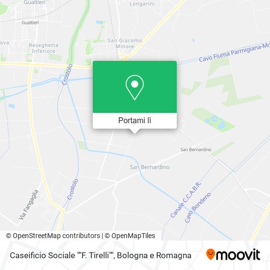 Mappa Caseificio Sociale ""F. Tirelli""