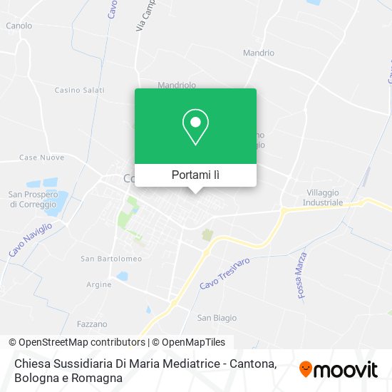 Mappa Chiesa Sussidiaria Di Maria Mediatrice - Cantona