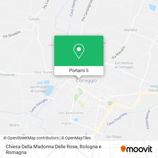 Mappa Chiesa Della Madonna Delle Rose