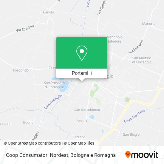 Mappa Coop Consumatori Nordest