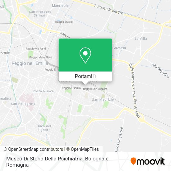 Mappa Museo Di Storia Della Psichiatria
