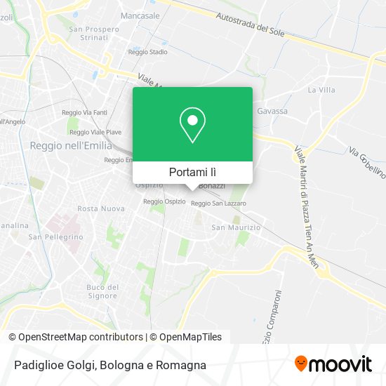 Mappa Padiglioe Golgi
