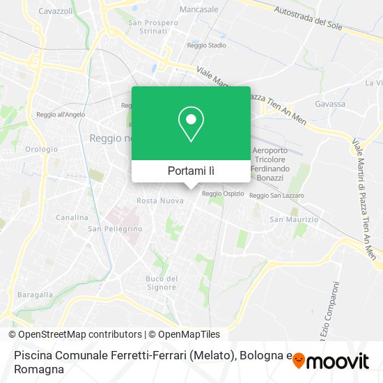 Mappa Piscina Comunale Ferretti-Ferrari (Melato)