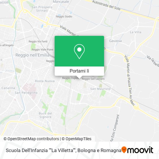 Mappa Scuola Dell'Infanzia ""La Villetta""