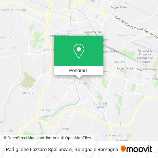 Mappa Padiglione Lazzaro Spallanzani