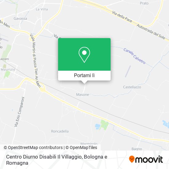 Mappa Centro Diurno Disabili Il Villaggio