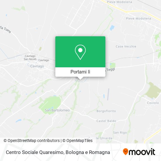 Mappa Centro Sociale Quaresimo