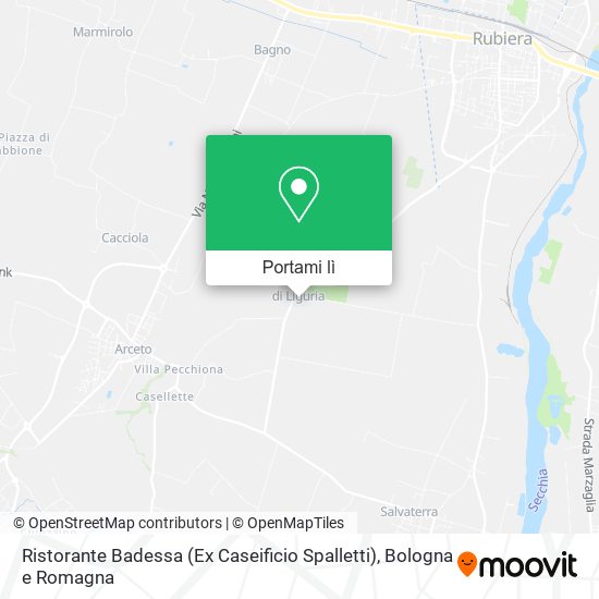 Mappa Ristorante Badessa (Ex Caseificio Spalletti)