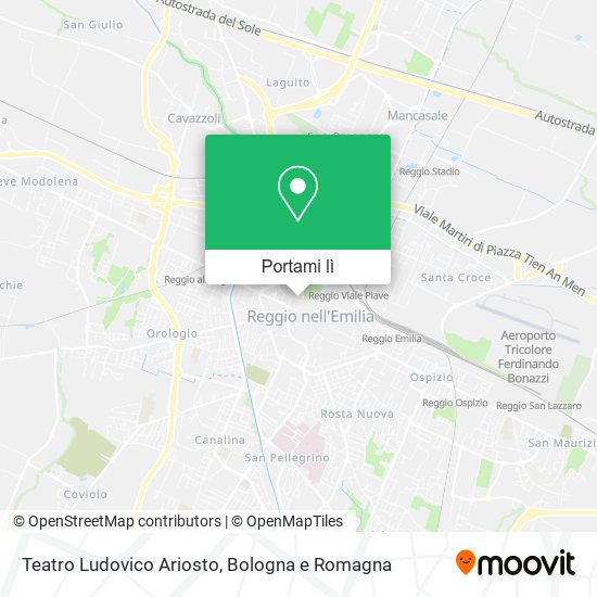 Mappa Teatro Ludovico Ariosto