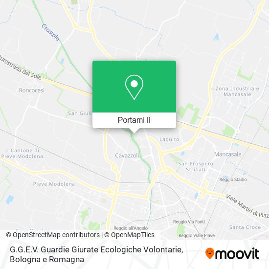 Mappa G.G.E.V. Guardie Giurate Ecologiche Volontarie