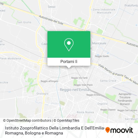 Mappa Istituto Zooprofilattico Della Lombardia E Dell'Emilia-Romagna