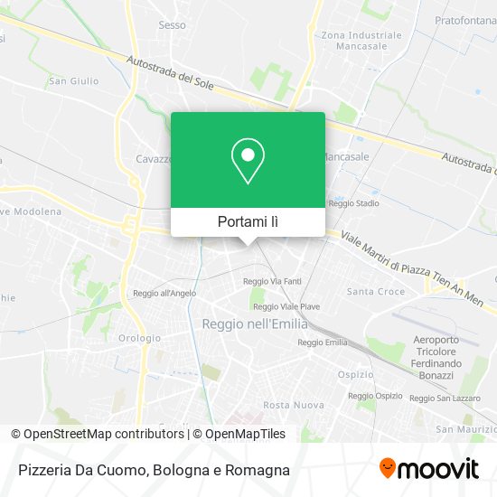 Mappa Pizzeria Da Cuomo