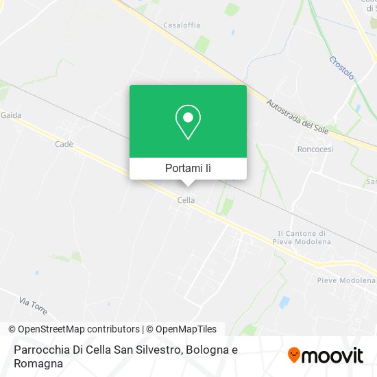 Mappa Parrocchia Di Cella San Silvestro