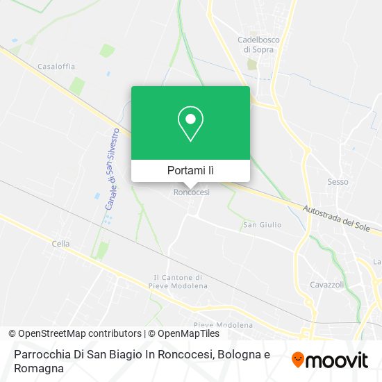 Mappa Parrocchia Di San Biagio In Roncocesi