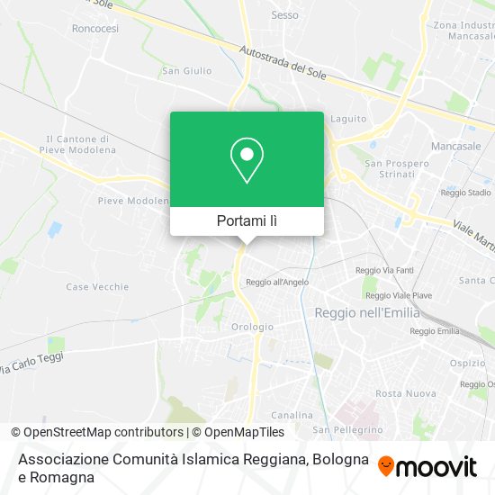 Mappa Associazione Comunità Islamica Reggiana