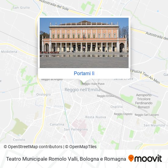 Mappa Teatro Municipale Romolo Valli