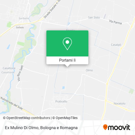 Mappa Ex Mulino Di Olmo