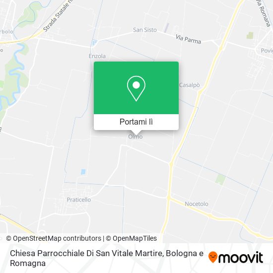 Mappa Chiesa Parrocchiale Di San Vitale Martire
