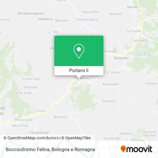 Mappa Bocciodromo Felina