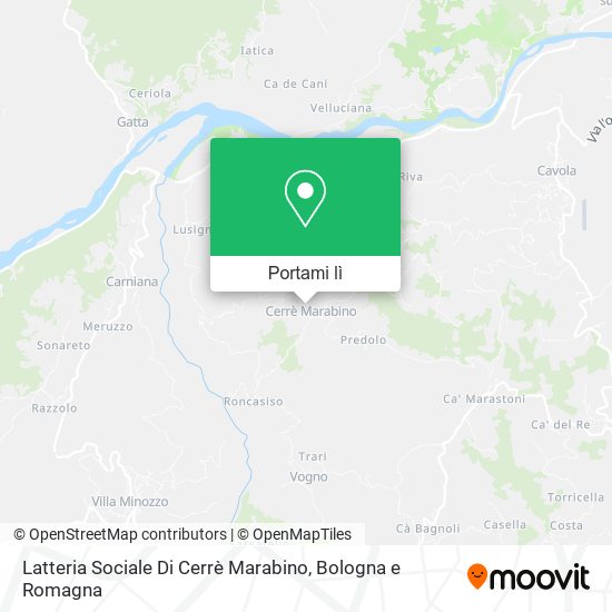 Mappa Latteria Sociale Di Cerrè Marabino