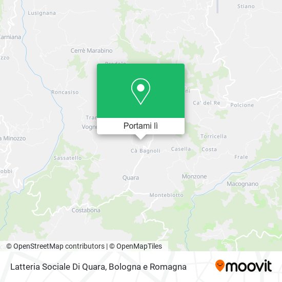 Mappa Latteria Sociale Di Quara