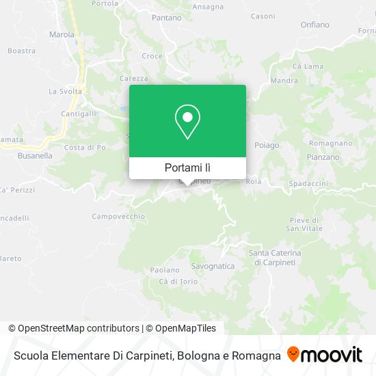 Mappa Scuola Elementare Di Carpineti