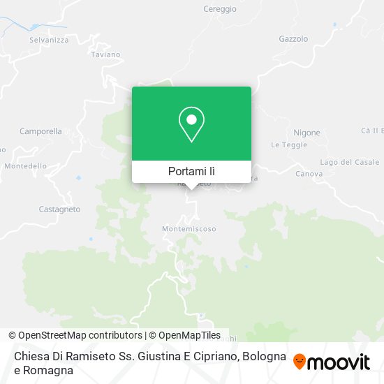 Mappa Chiesa Di Ramiseto Ss. Giustina E Cipriano