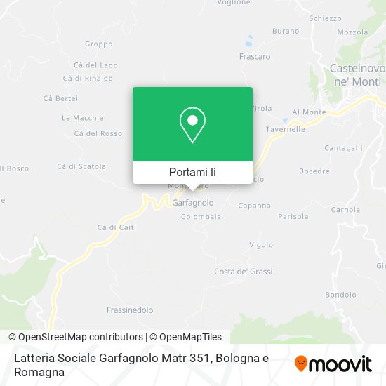 Mappa Latteria Sociale Garfagnolo Matr 351