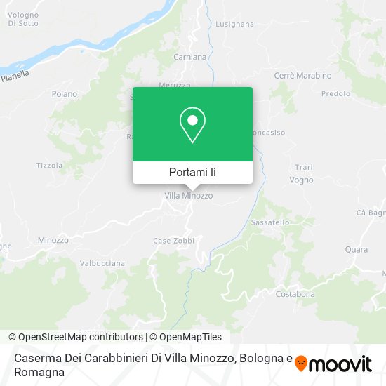 Mappa Caserma Dei Carabbinieri Di Villa Minozzo