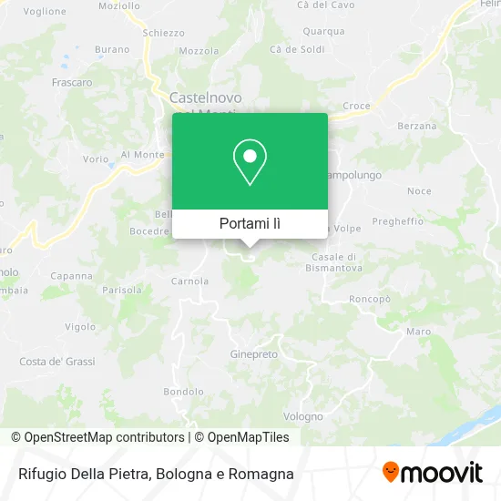 Mappa Rifugio Della Pietra