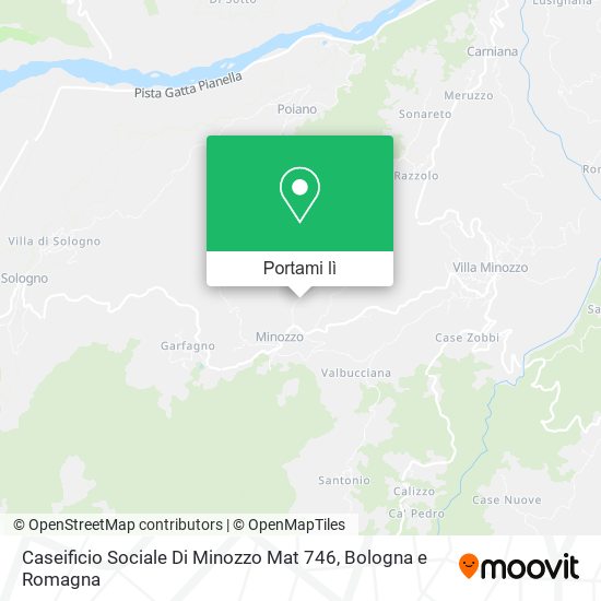 Mappa Caseificio Sociale Di Minozzo Mat 746