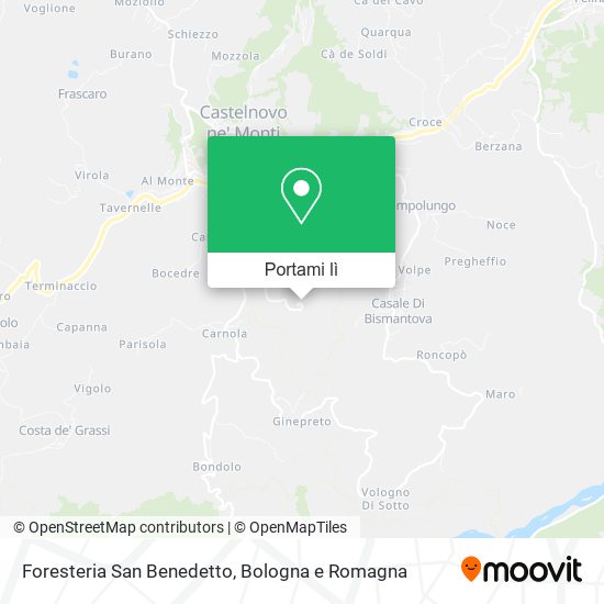 Mappa Foresteria San Benedetto
