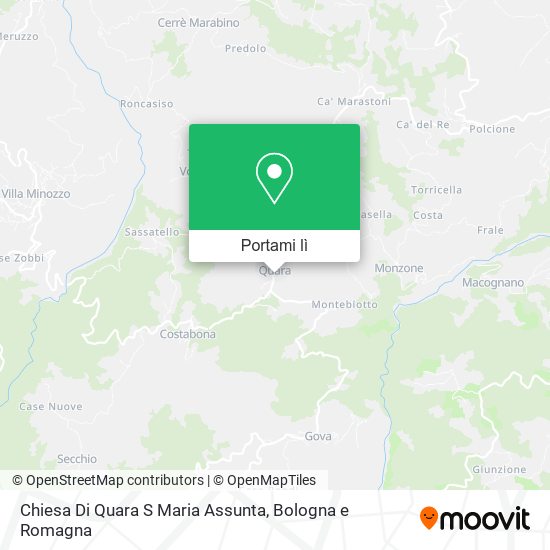 Mappa Chiesa Di Quara S Maria Assunta