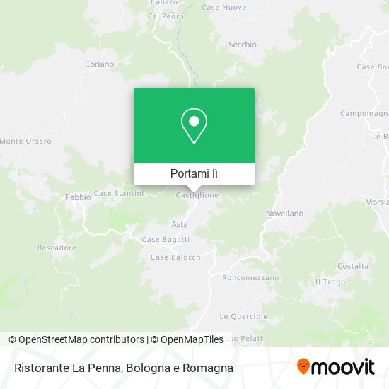 Mappa Ristorante La Penna