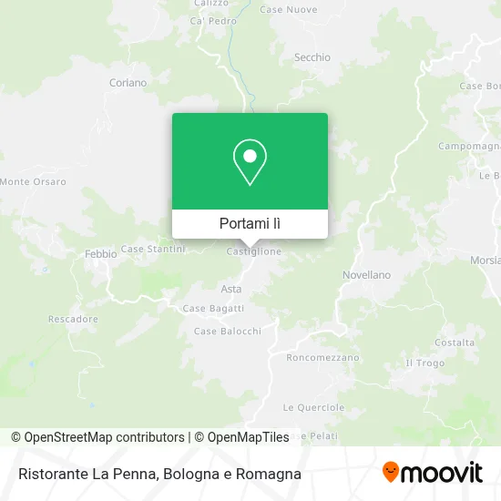 Mappa Ristorante La Penna