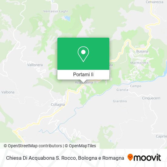 Mappa Chiesa Di Acquabona S. Rocco