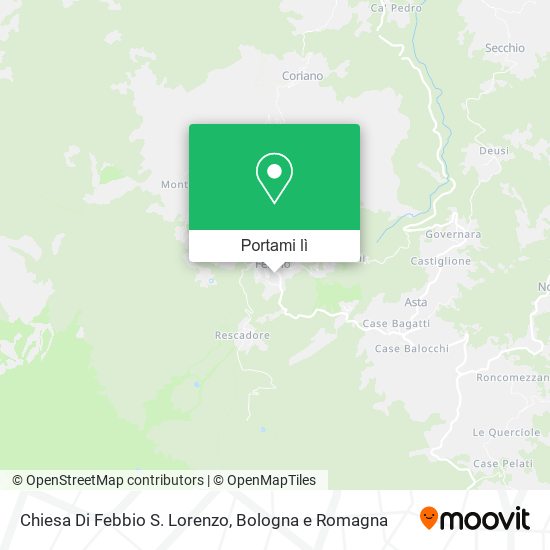 Mappa Chiesa Di Febbio S. Lorenzo