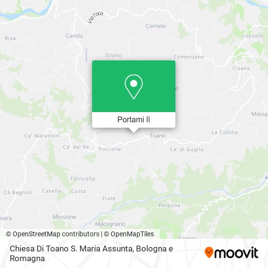 Mappa Chiesa Di Toano S. Maria Assunta