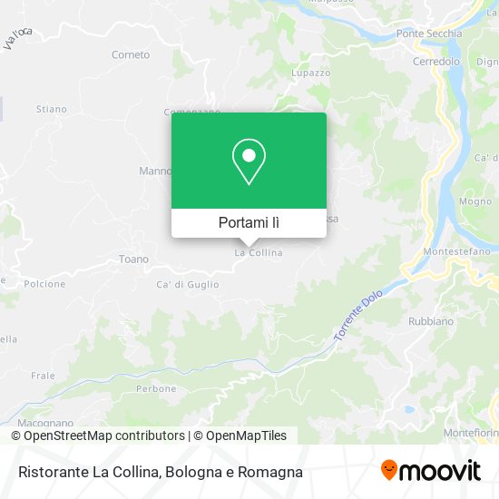 Mappa Ristorante La Collina