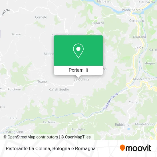 Mappa Ristorante La Collina