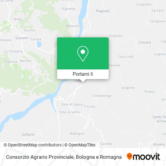 Mappa Consorzio Agrario Provinciale