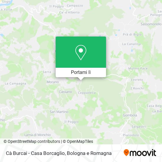 Mappa Cà Burcai - Casa Borcaglio