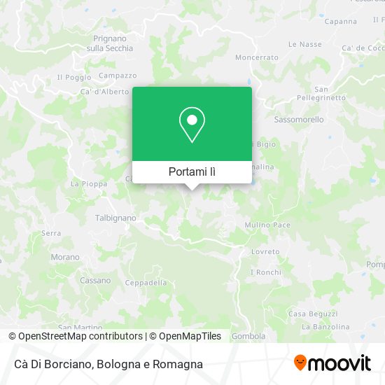 Mappa Cà Di Borciano